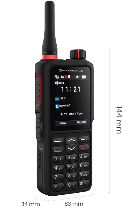 PTT200 rugged device side view
